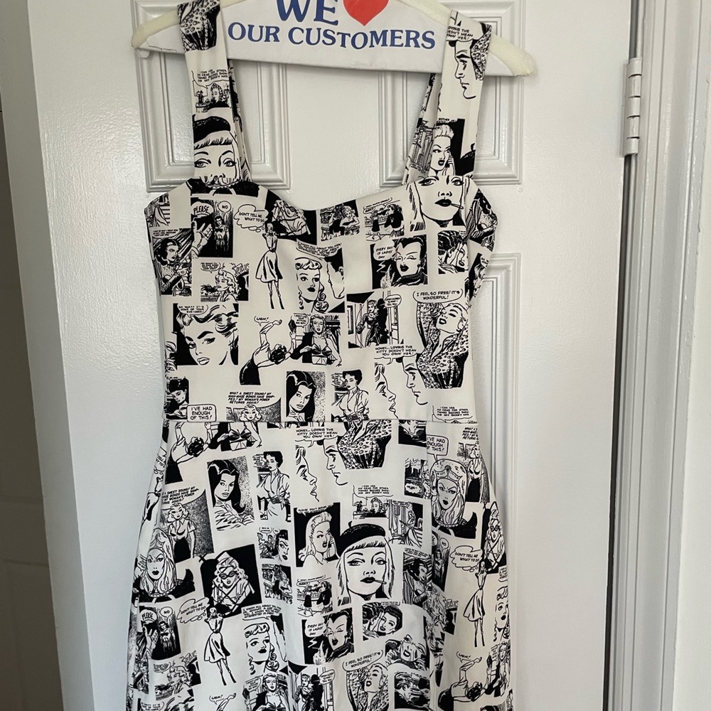 Reformation Comic Print Ecomove Exercise Dress size Large